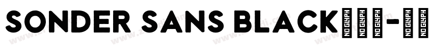 Sonder Sans Black免费下字体转换